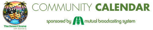 The Desert Scene Community Calendar, sponsored by Mutual Broadcasting System